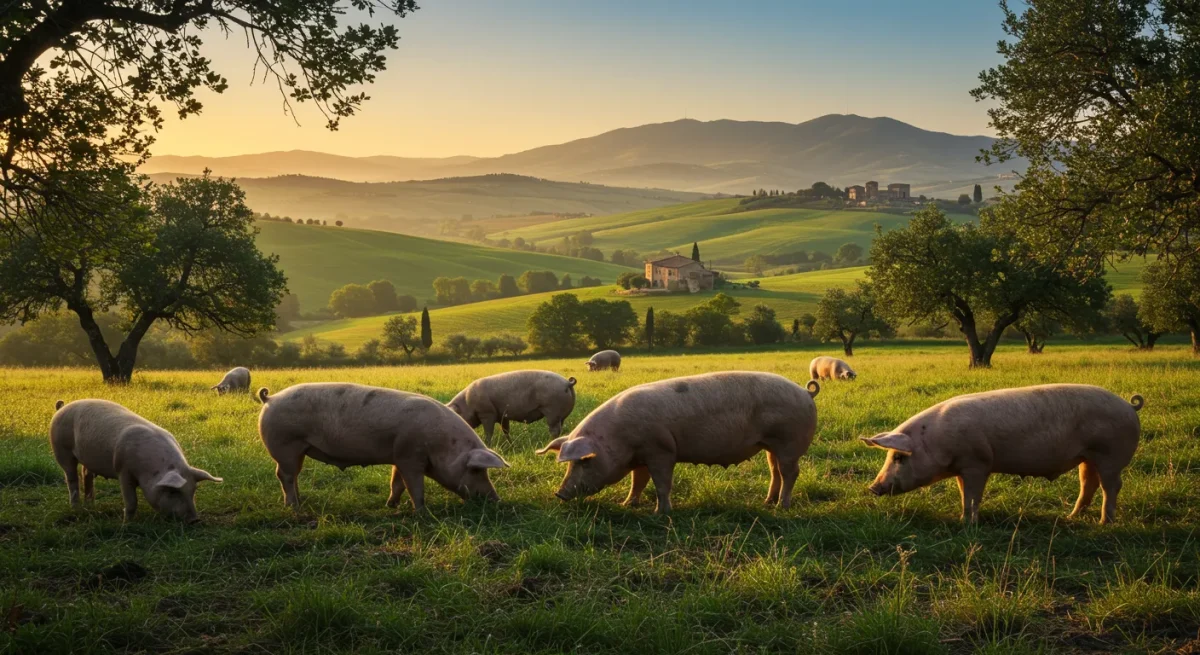 Salsiccia di Bra - allevamento suini piemontesi al pascolo